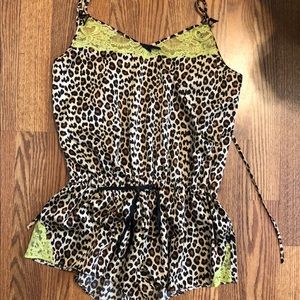 Betsey Johnson Lingerie- Leopard Print, Size M